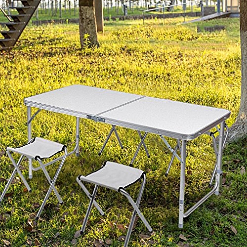 Generique Kit Table De Camping Pliante Avec 4 Chaises A Prix Pas