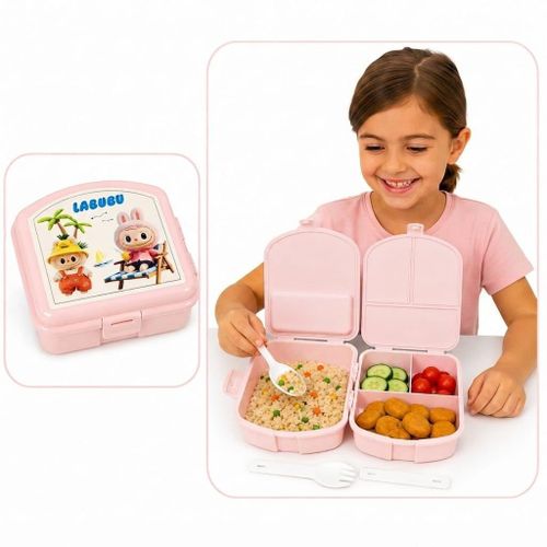 Boîte Repas Enfant Multifonction avec Couverts