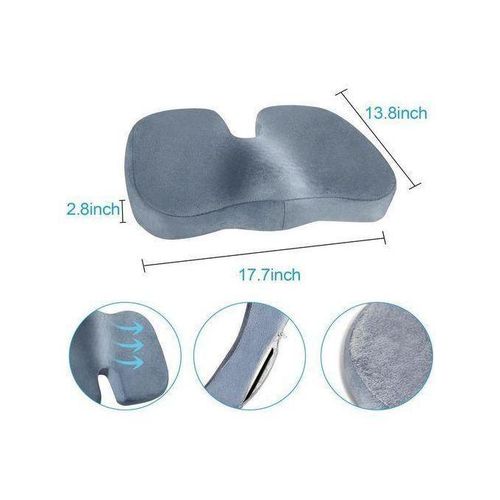 Coussin de chaise de bureau en gel – Coussin de chaise de bureau – Pour le dos, la sciatique, le coccyx – Soulagement de la douleur – Coussin ergonomique pour chaises de bureau, siège de voiture