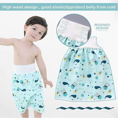 Couche imperméable pour bébé avec jupe anti-fuite, Pyjama anti pipi, Couche-culotte réutilisable et lavable, couche pour enfants
