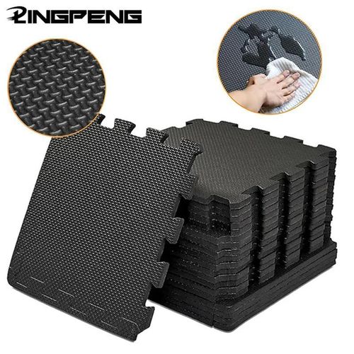 10 Pièces Tapis de Sol Fitness Interlock, Mousse Haute Densité Antidérapante 30x30cm, Tapis Puzzle Sport pour Gym à Domicile, Yoga, Musculation et Arts Martiaux