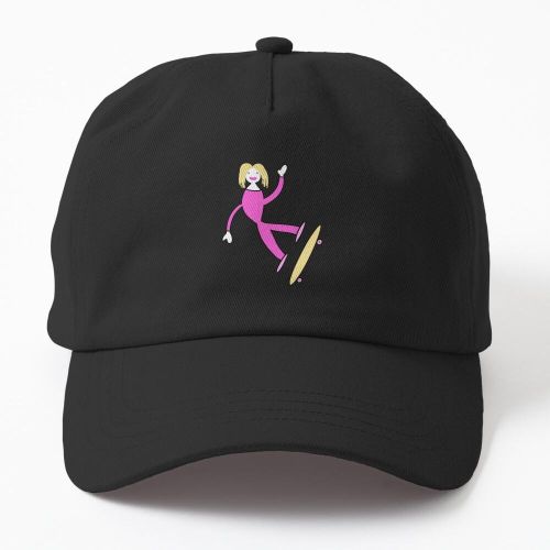 Barbie Fred en skateboard casquette noire personnalisé