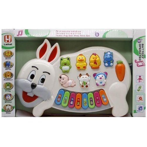 لعبة البيانو الأرنب التعليمية ، الأرنب البيانو الكبير ، هدايا للأطفال
