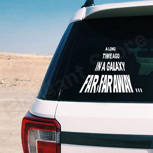 Autocollant mural Star Wars, il y A longtemps dans une galaxie