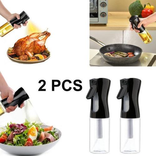 Ensemble de 2 Sprays à Huile de Cuisine – Brumisateur Précis pour Cuisson et Assaisonnement – Design Ergonomique et Pratique