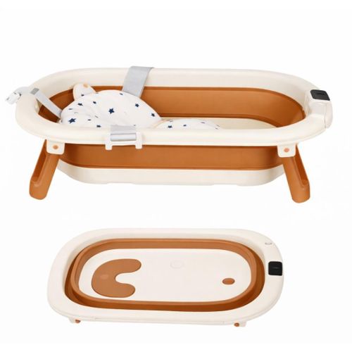 Baignoire bébé pliable avec coussin de bain