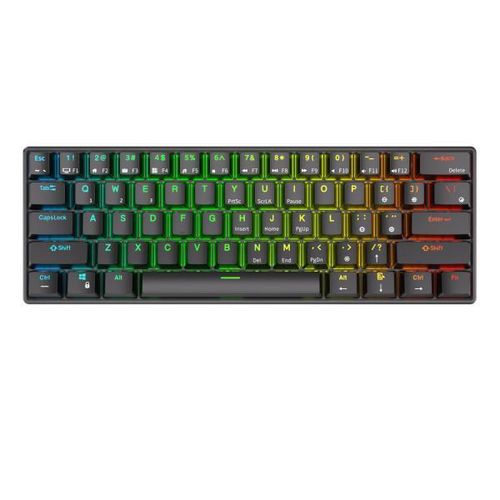 clavier gaming RK61 Black - Red Switch (US Qwerty)
