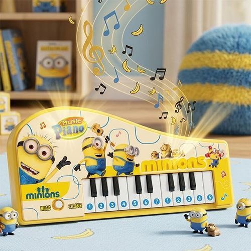 بيانو موسيقي للأطفال بشخصيات Minions لعبة مفاتيح مع أصوات
