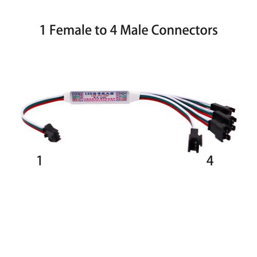 répéteur d'amplificateur LED de Signal TTL pour WS2811 WS2812B SK6812,Module de chaîne de bande LED RGBIC adressable à 3 broches 1 à 4,DC5-24V
