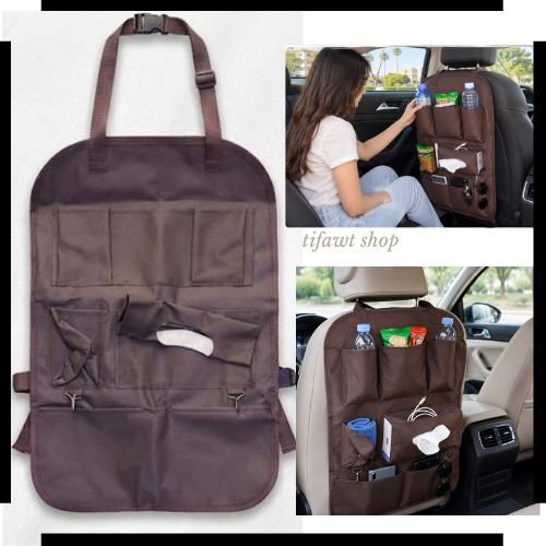 Organisateur de Voiture Multifonction avec Poches de Rangement