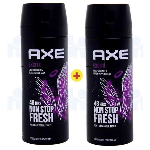 Lot de 2 Déodorant Homme 48H - Excite