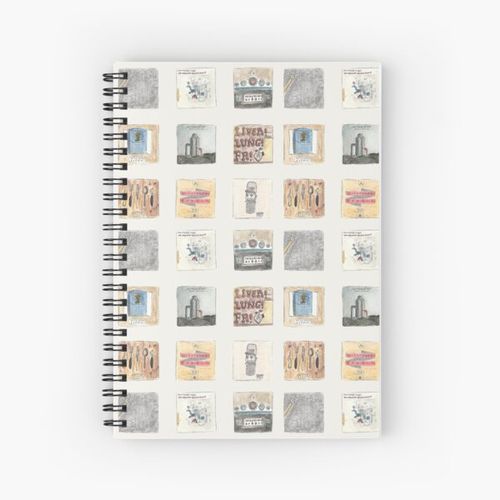 Watercolour albums - Frightened Rabbit Spiral Notebook Bloc note