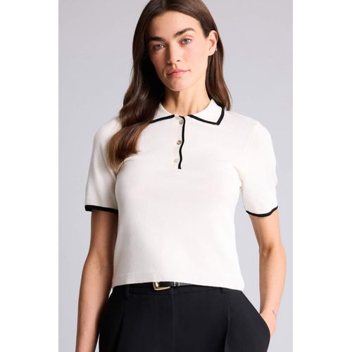 Pull ajusté à col polo