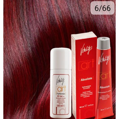 Vitality’s Art Coloration N 6/66 châtain 100 ml + oxydant 20 % 150 ml