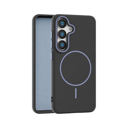 Coque arrière pour Samsung Galaxy A17 5G, antichoc, protection Mag-Safe, texture cuir TPU