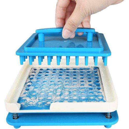 Machine de Remplissage de Capsules pour Taille 0, Remplisseur de Capsules Vides pour Capsules de Gélatine ou Végétariennes Vides, Remplisseur de Capsules Manuel 100 Trous avec épandeu