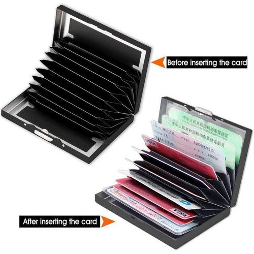 Porte-cartes de crédit en aluminium rigide