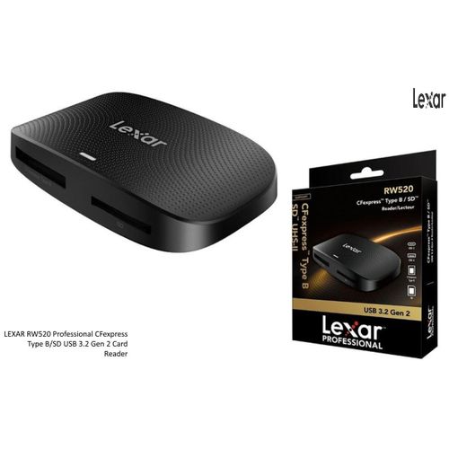 Lecteur de cartes Professional CFexpress et cartes SD Type B/SD USB 3.2 Gen 2 RW520