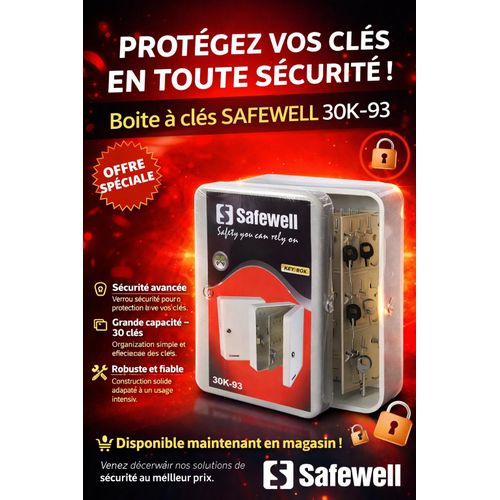 Boîte à clés sécurisée 30K-93 clés – Organisation et sécurité professionnelles