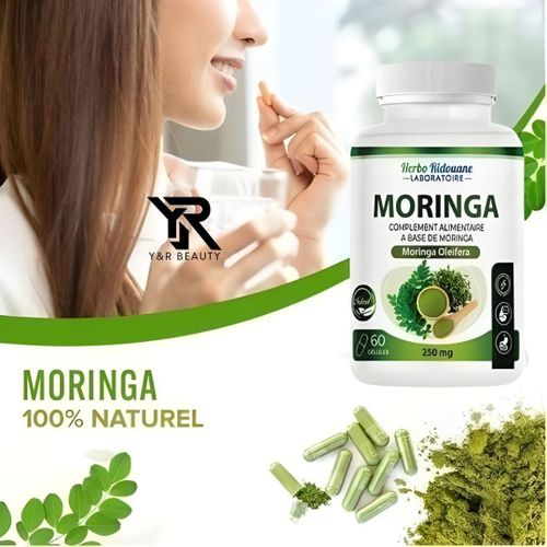 كبسولات المورينجا العضوية النباتية، مكمل غذائي لتعزيز النوم، يعزز صحة المفاصل، كبسولات مستخلص المورينجا للرجال والنساء.