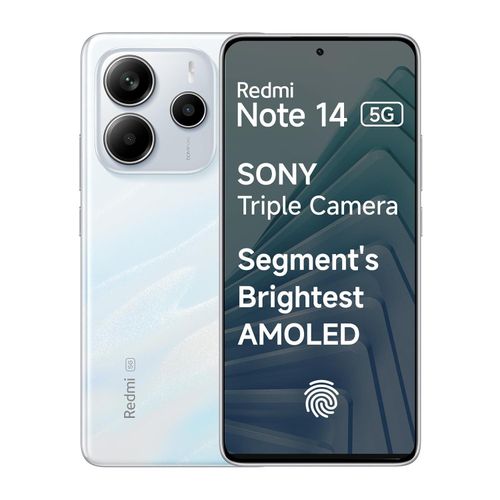 Redmi Note 14 5G Amoled 120Hz 6,67 (8Go, 256Go) Dimensity 7025 Ultra - 50MP/20 MP- MYSTIQUE WHITE