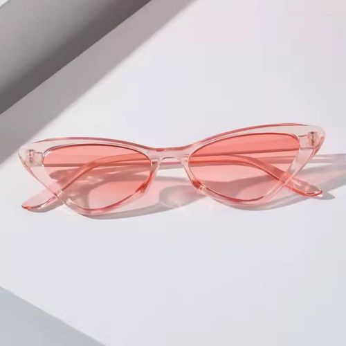 Lunettes de soleil rétro en plastique, style gothique triangulaire, pour femmes