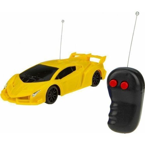 jouet RC voiture Ferrari sans fil Course RC 27 MHz 18 cm Cadeau pour enfants jaune