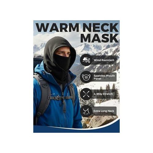 Cagoule de Protection Thermique Multifonctionnelle - Capuche d'Hiver Coupe-vent pour Activités Extérieures