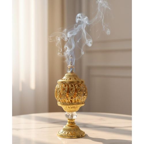 Encensier Décoratif Luxueux sur Piédestal