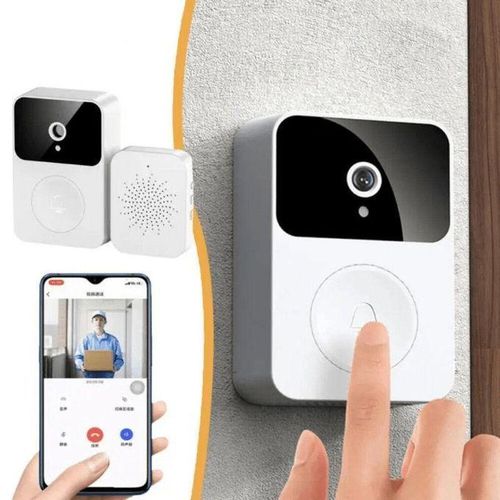 Sonnette Sans Fil avec Caméra, Sécurisez Votre Entrée en Toute Simplicité, Sonnette vidéo intelligente, caméra HD vision nocturne