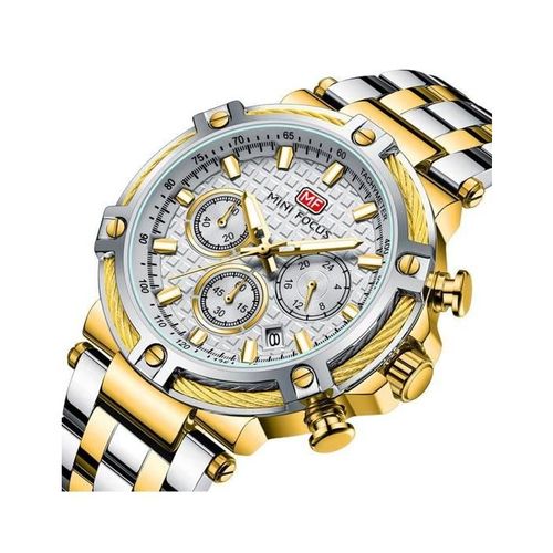 Montre Homme En Acier 100% Originale à Quartz Avec 2 Ans De Garantie