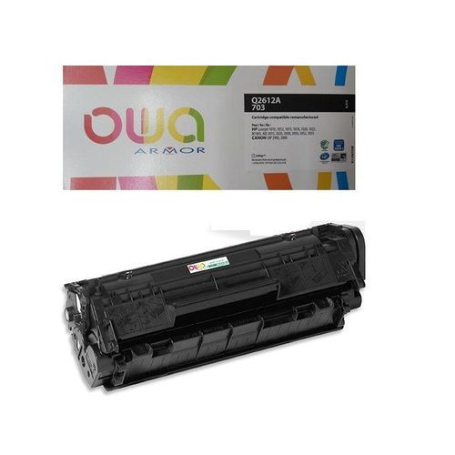 Toner Owa compatible HP 12A Q2612A Laserjet 1010,3020/Canon EP-703 lbp 2900,3000