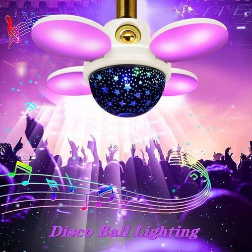 Ampoules LED, lampe avec haut-parleur, design pliable, lampe musicale intelligente RGB avec télécommande pour chambre, salon, fêtes de famille, club