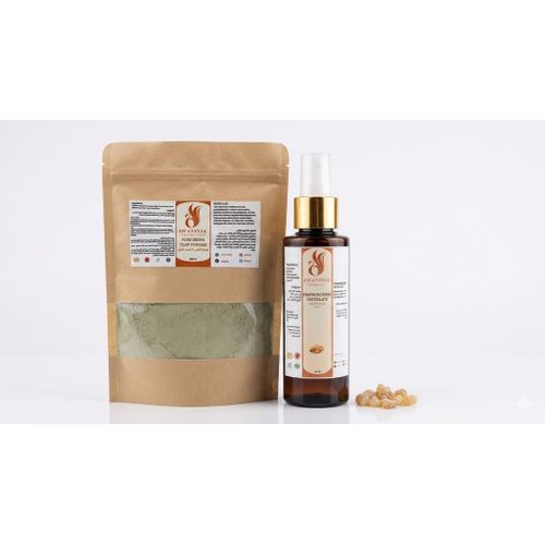 Pack Purifiant et Rajeunissant Swanelia - Argile Verte Naturelle 500g et Hydrolat d Encenis Mâle 130ml
