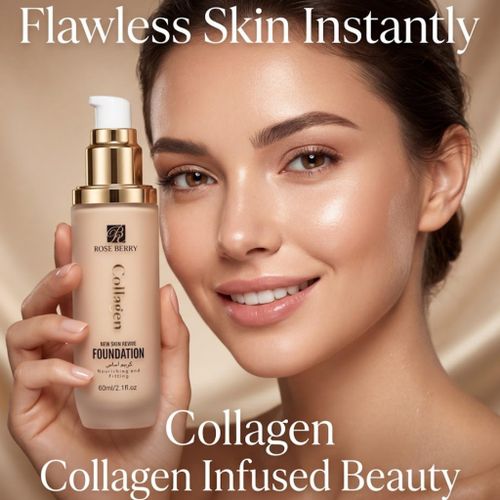 Fond de Teint Collagene – Teint Parfait & Hydratation Intense 60ml