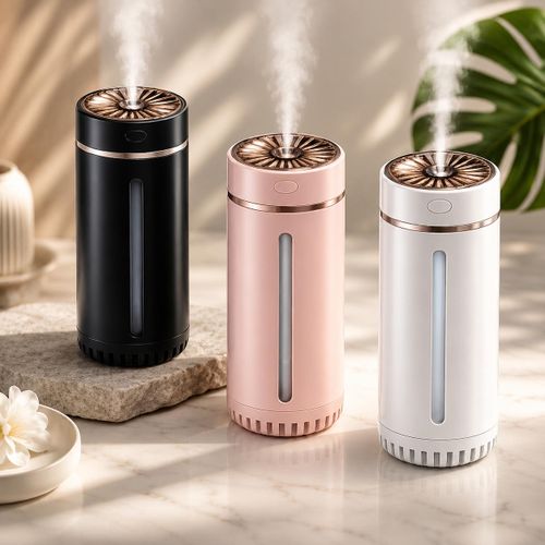 Diffuseur d'Huiles Essentielles USB Silencieux avec Éclairage LED Multicouleur