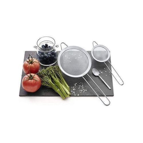 passoires de cuisine en inox, 3 tamis à mailles fines pour farine et poudres