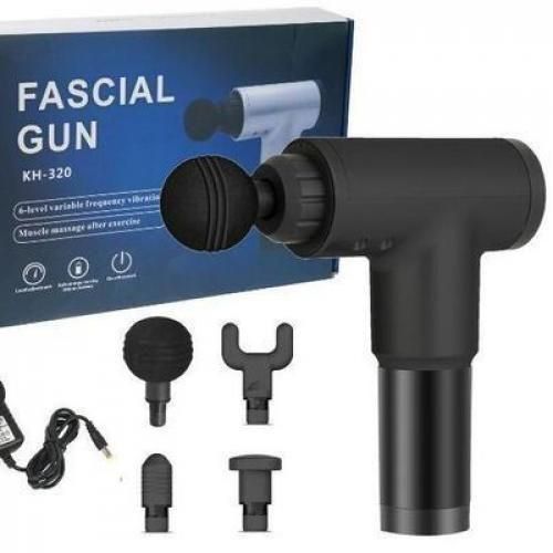 مسدس تدليك العضلات بأربع رؤوس، 6 مستويات سرعة