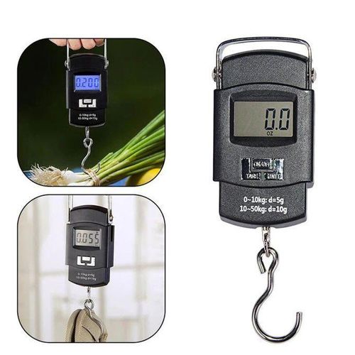 Balance à crochet suspendue, pesée numérique portable avec rétroéclairage, idéale pour peser bagages et articles lourds