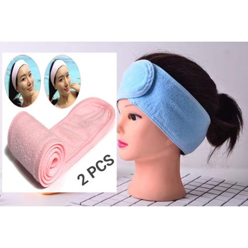 2 Pièces - Bandeau de maquillage réglable magique ;les soins du visage