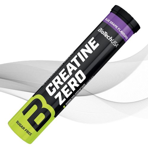 Creatine Zero Effervescent Blue Grape 18 Comprimés Effervescents Sans Sucre Sans Lactose Sans Gluten