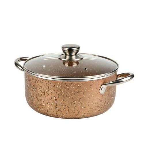 Marmite granite marron 28cm – Résistance, élégance et confort d’utilisation