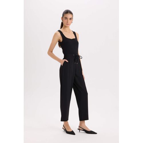 سروال كريب جوجر فيت انكيل بجيب