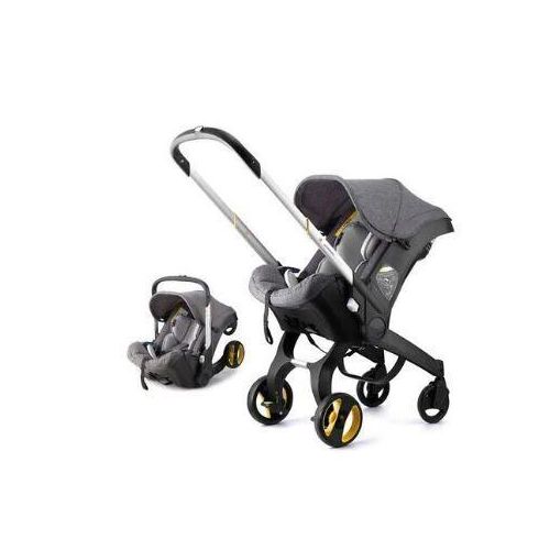 Poussette 4en1 avec siège de poussette réversible – Compatible avec les systèmes de voyage MZ08-44,GRIS NOIR