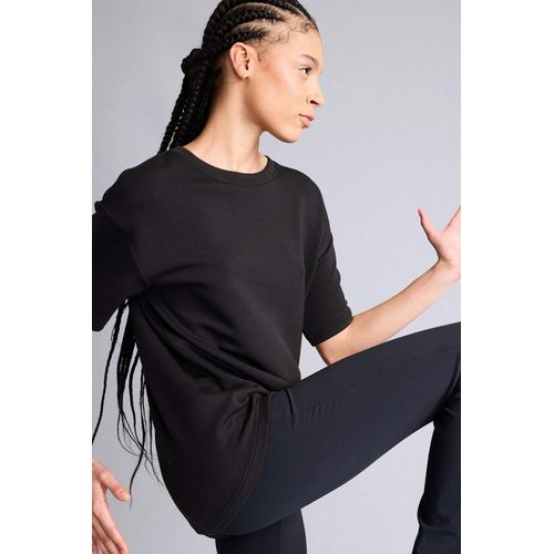 T-shirt de sport oversize en modal à col rond et manches courtes