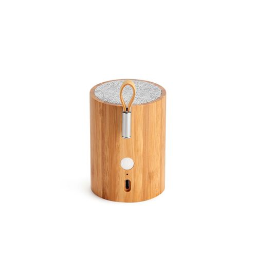 Drum Light Bluetooth Speaker-bamboo wood