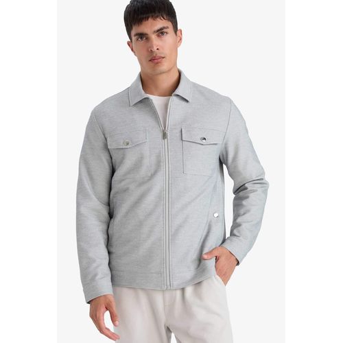 Veste zippée à col polo doublée Coupe slim
