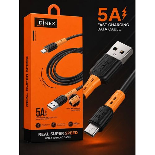 Câble USB-A vers Micro USB 1 m – Charge Rapide 5A & Transfert de Données 480 Mbps ( couleur aléatoire)