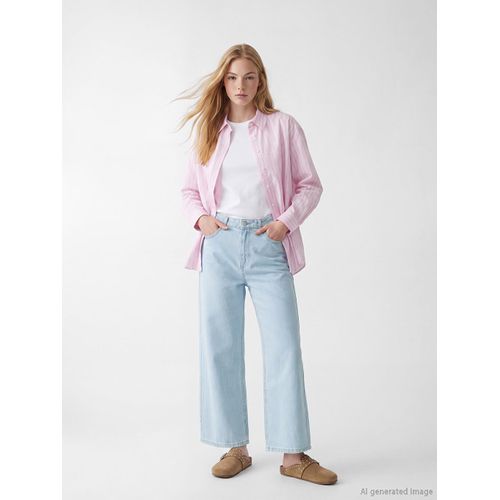 High Waisted Wideleg Women's Jeans