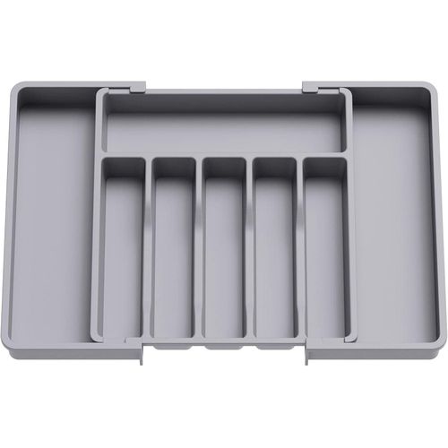 Organisateur de Tiroir Extensible pour Couverts – Rangement Cuisine Réglable, Séparateur Ustensiles Compact